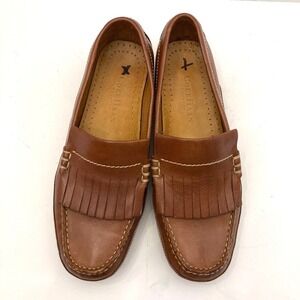 Cole‎ Haan Country Womens 7B Loafers Brown Leather Kiltie Shoes 011188 EUC